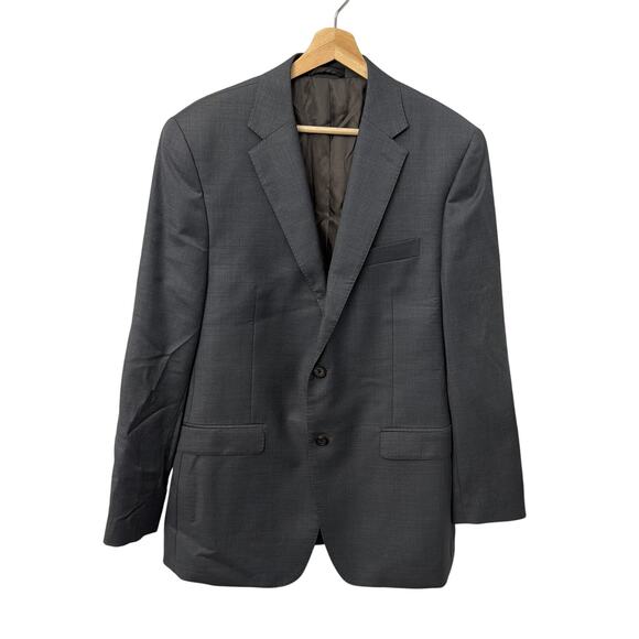 Lauren Ralph Lauren Blazer Mens 42R Slim Fit Sport Coat Wool Gray Jacket - Picture 1 of 11